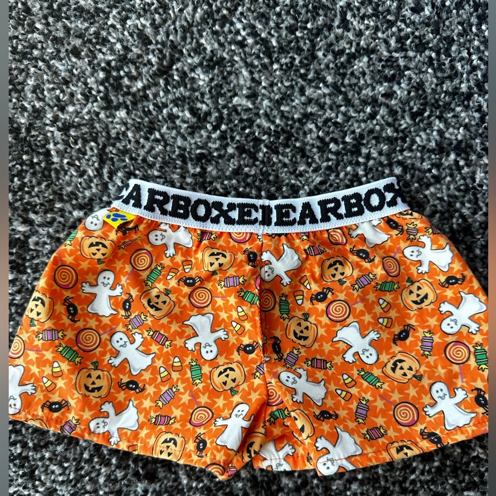 Build-A-Bear Orange Halloween Boxer Shorts